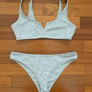 light grey/blue Pacsun swimsuit!
